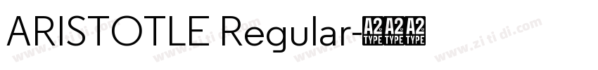 ARISTOTLE Regular字体转换